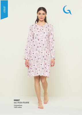 CAMICIA NOTTE DONNA M/L U50027 Tellini S.r.l. Ingrosso Abbigliamento